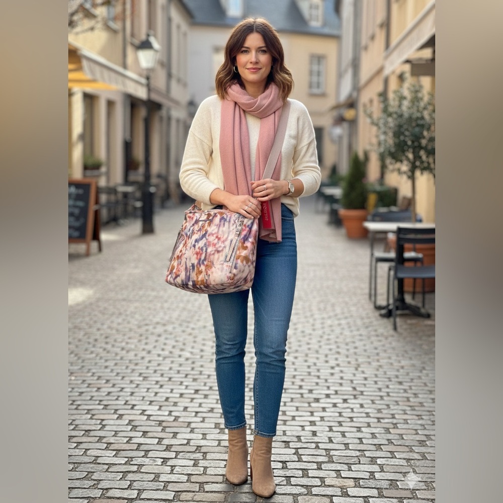 Rosetti Prism Print Messenger Laptop Bag
